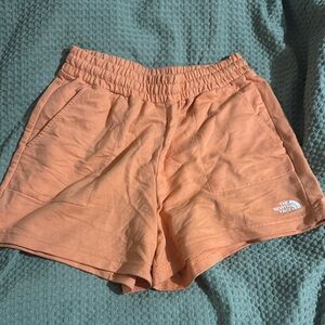 The North Face Orange Athletic Shorts Lightweight Elastic Waist